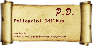 Pellegrini Dókus névjegykártya